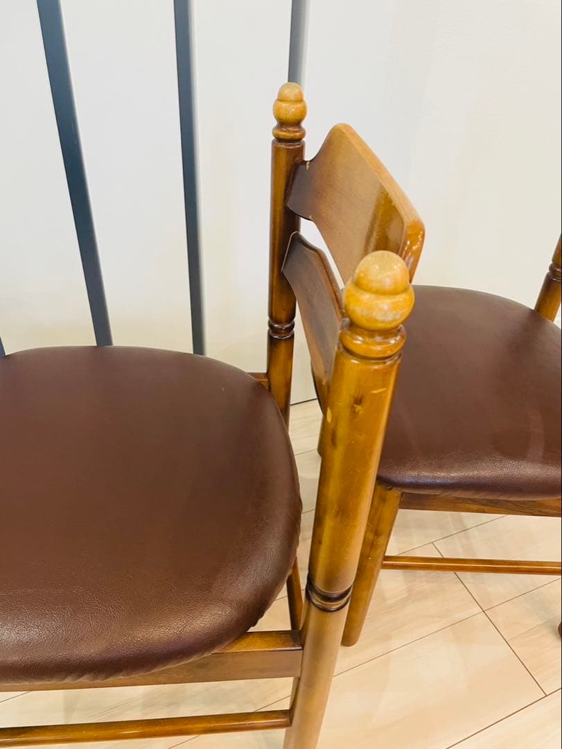 【カリモク】コロニアル　ダイニングチェア　椅子　2脚セット