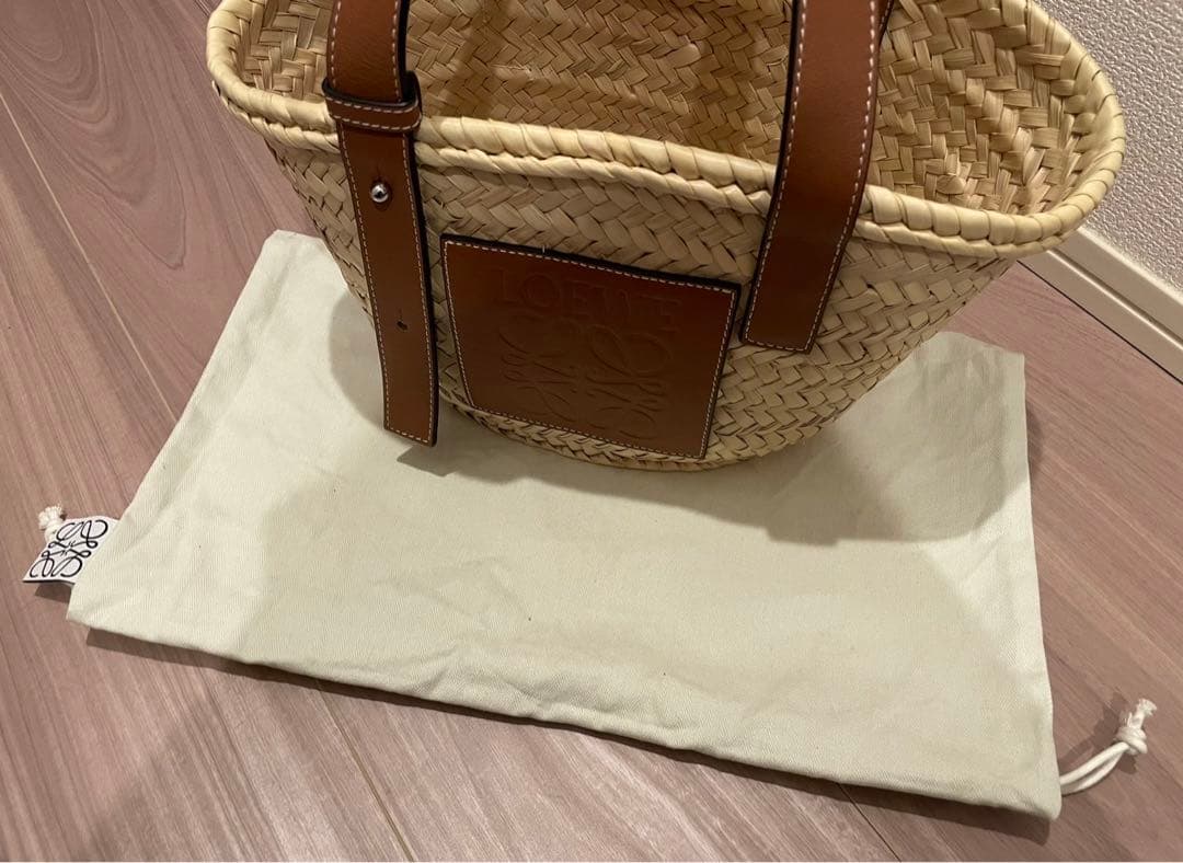 【美品】ロエベ かごバッグ スモール LOEWEバスケットバッグ 【Small】