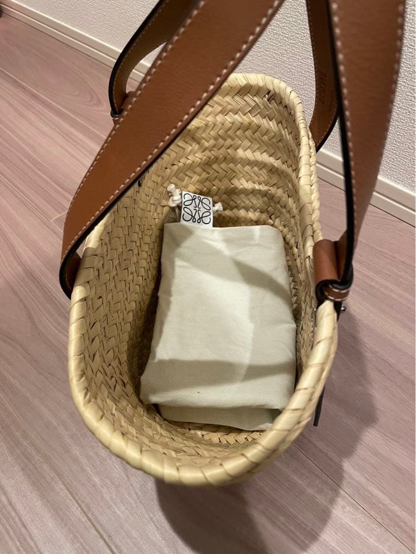 【美品】ロエベ かごバッグ スモール LOEWEバスケットバッグ 【Small】