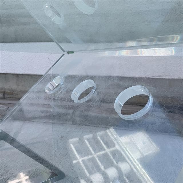 聖杯デザインベース｜ガラストップ｜センターテーブル/リビングテーブル｜