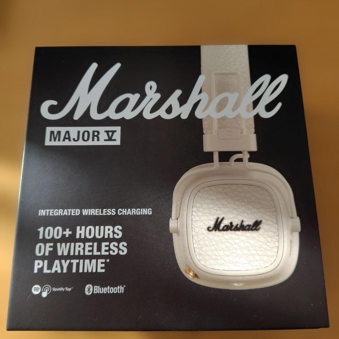 Marshall Major V ワイヤレスヘッドフォン クリーム