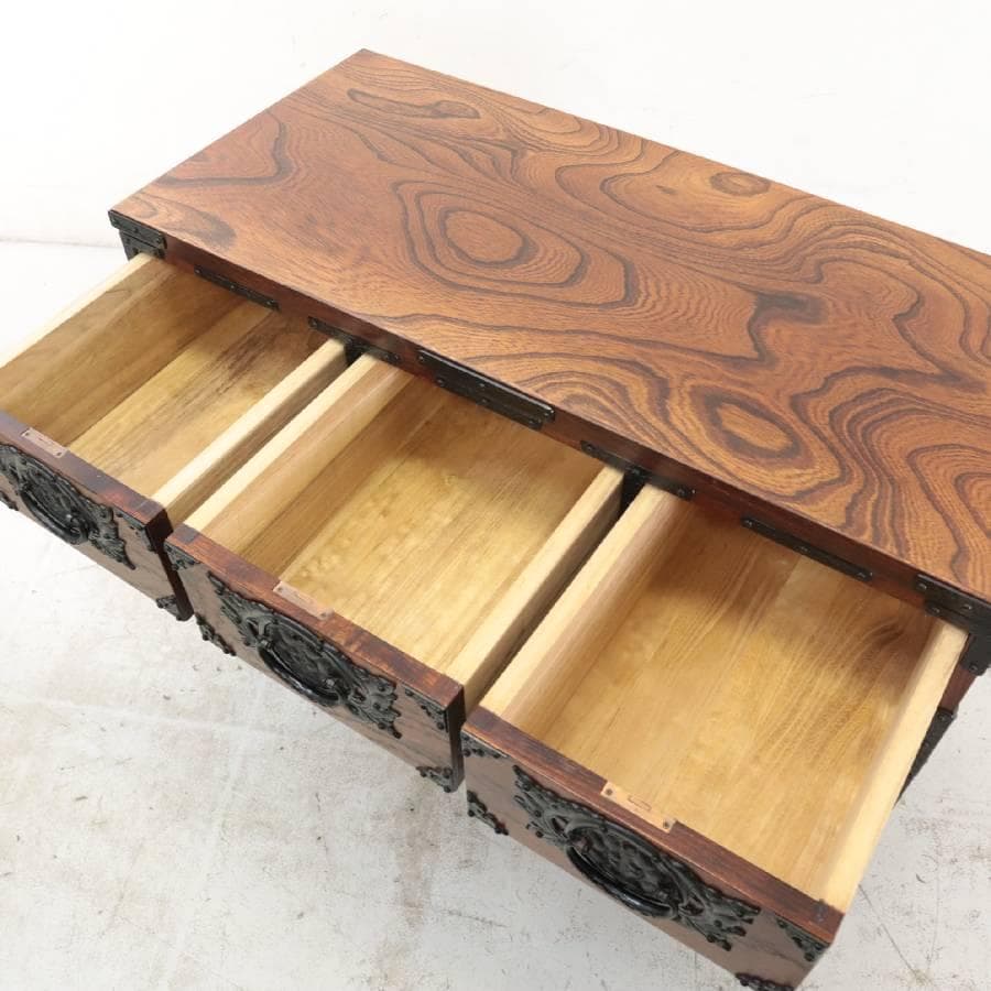 taishi 岩谷堂箪笥 NO.619 白鳥4号 II型 車付 車箪笥