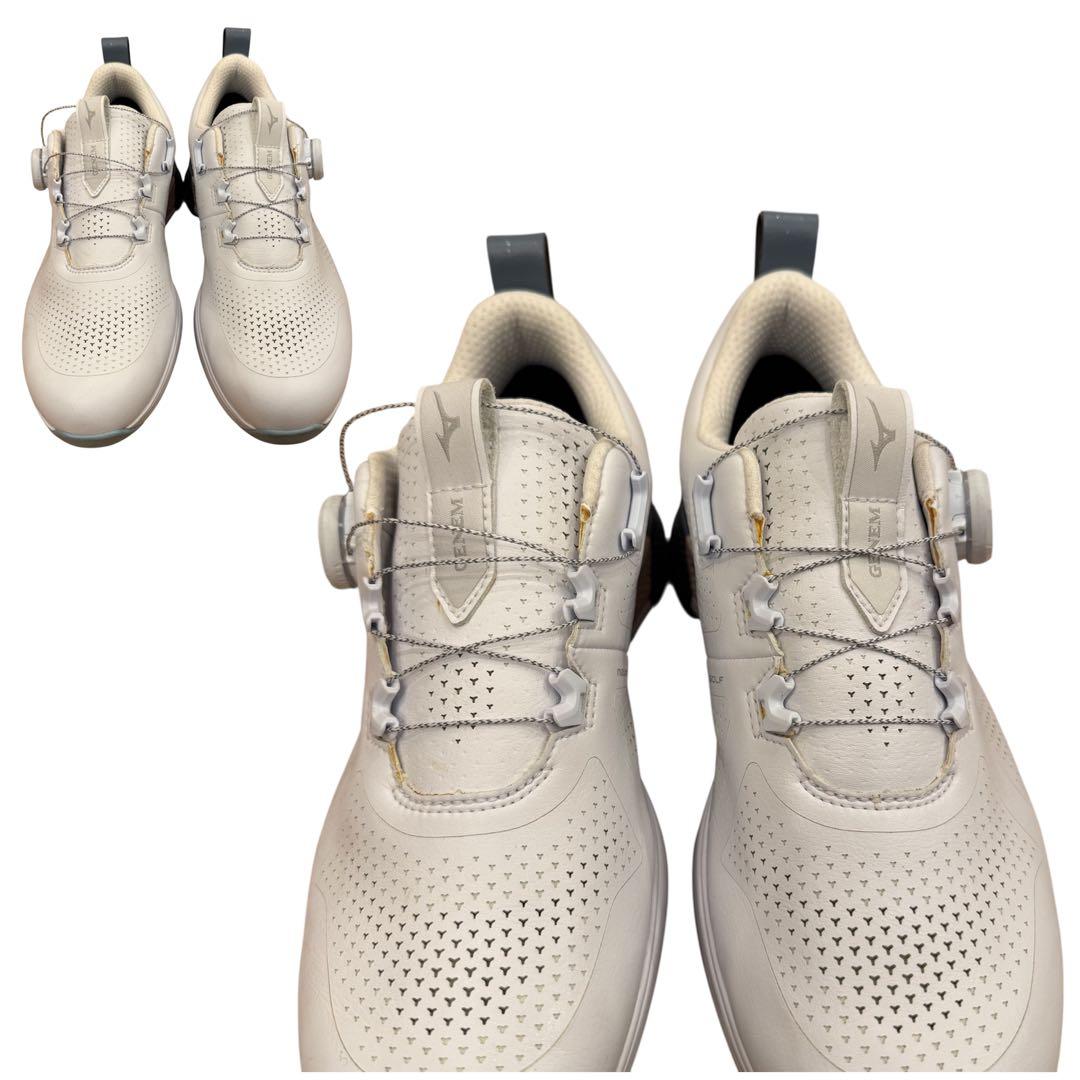 美品 ミズノ ゴルフシューズ ジェネム WG GTX ボアメンズ 26.0