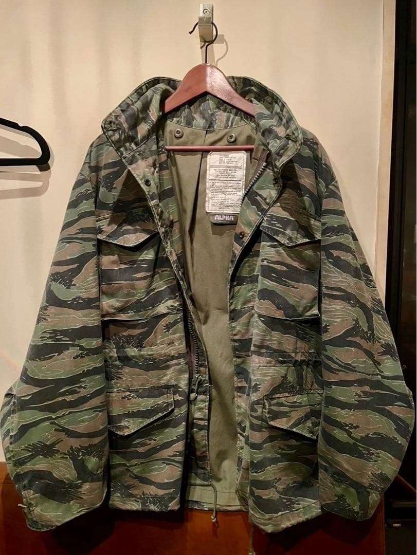 あにすけ65 アルファー社 ミリタリージャケット タイガーストライプ L