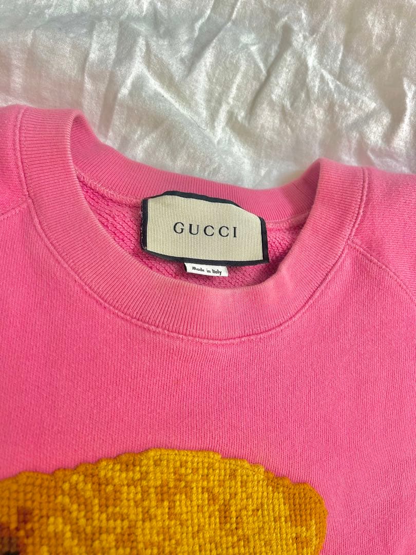 GUCCI ピンク テディベア トレーナー