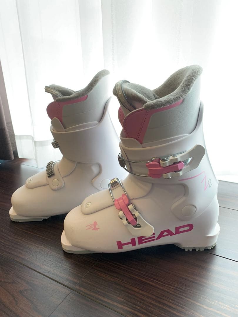 HEAD 21〜21.5 子ども用スキー用ブーツ ホワイト/ピンク