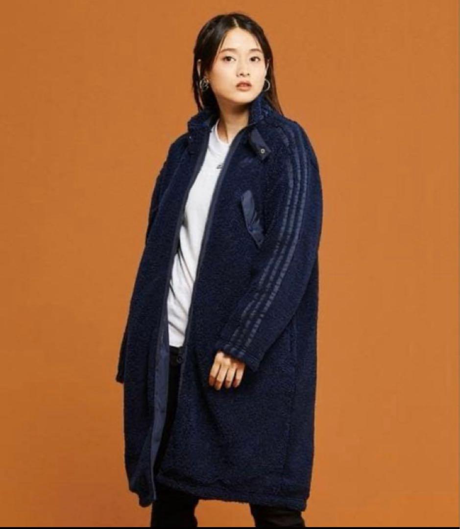 極美品　adidas　ボア　ロングコート　リバーシブル　男女兼用
