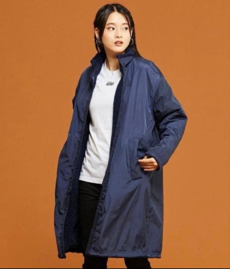 極美品　adidas　ボア　ロングコート　リバーシブル　男女兼用