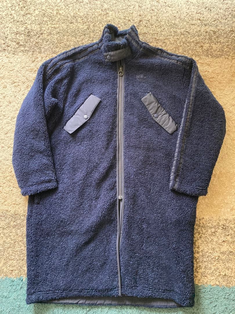 極美品　adidas　ボア　ロングコート　リバーシブル　男女兼用