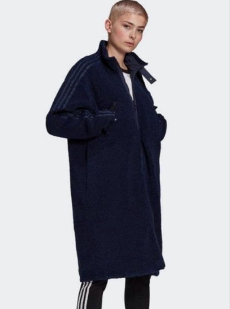 極美品　adidas　ボア　ロングコート　リバーシブル　男女兼用