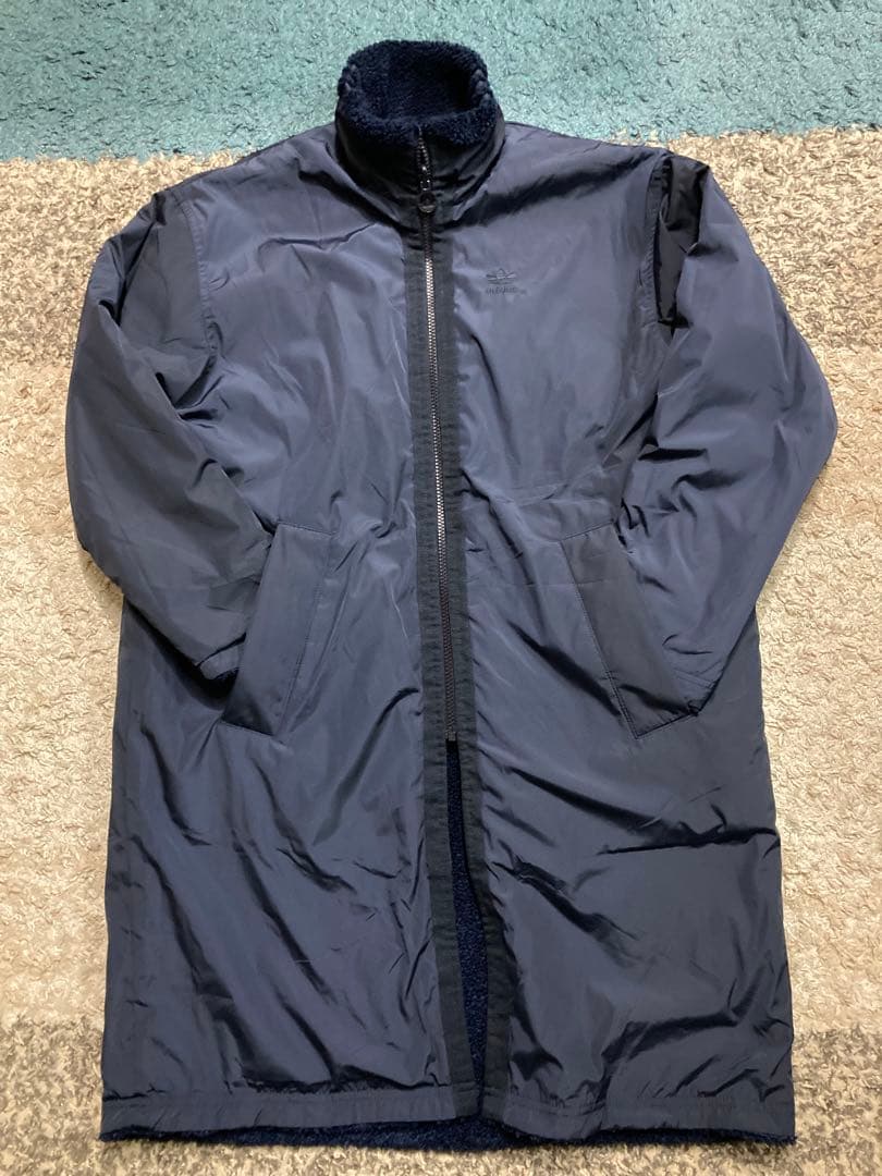 極美品　adidas　ボア　ロングコート　リバーシブル　男女兼用