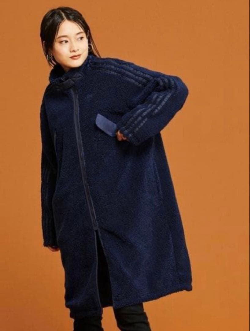 極美品　adidas　ボア　ロングコート　リバーシブル　男女兼用