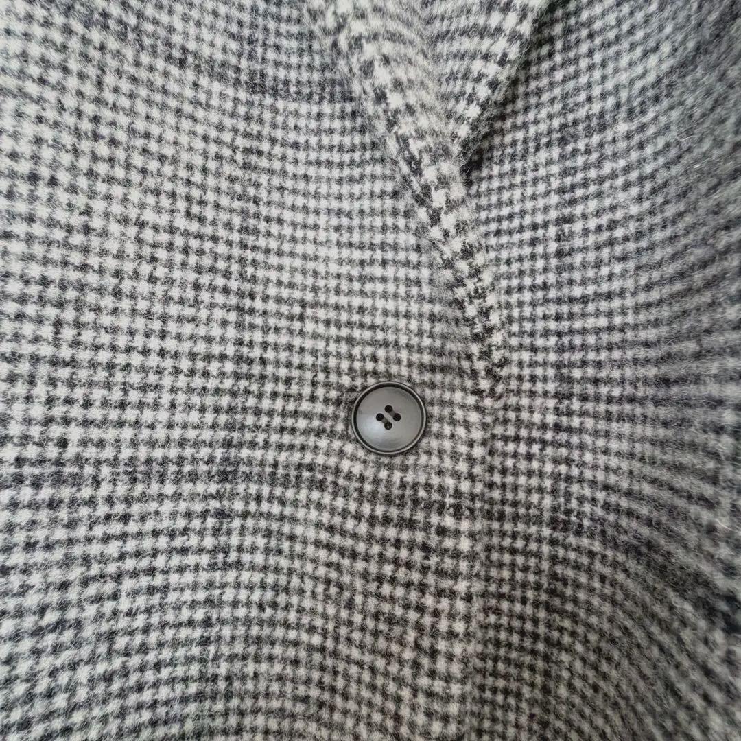 ★美品★ICB チェック チェスターコート グレージュ 11号