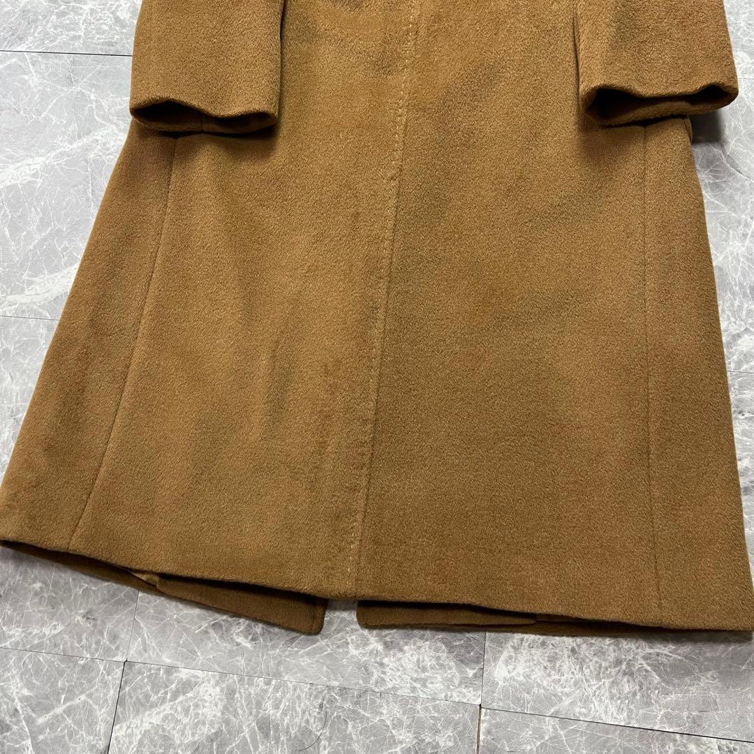 美品♡マックスマーラ　カシミヤ　ベルテッドコート　ロング　女優襟　キャメル　L