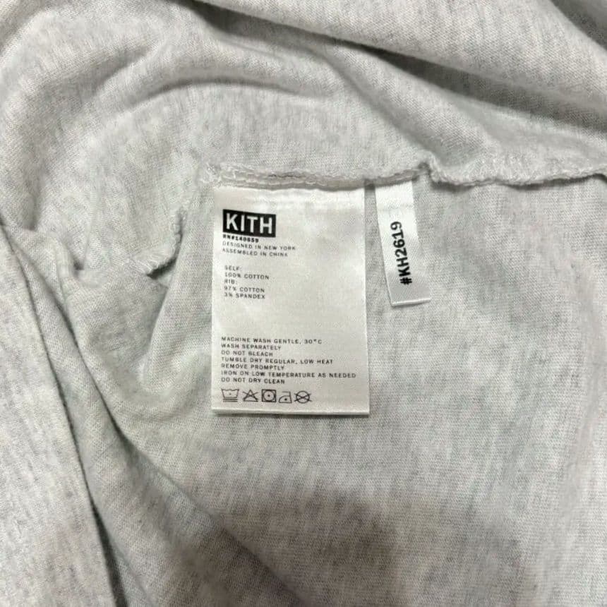 Kith キス ネックロゴ タートルネック ロングスリーブカットソー M