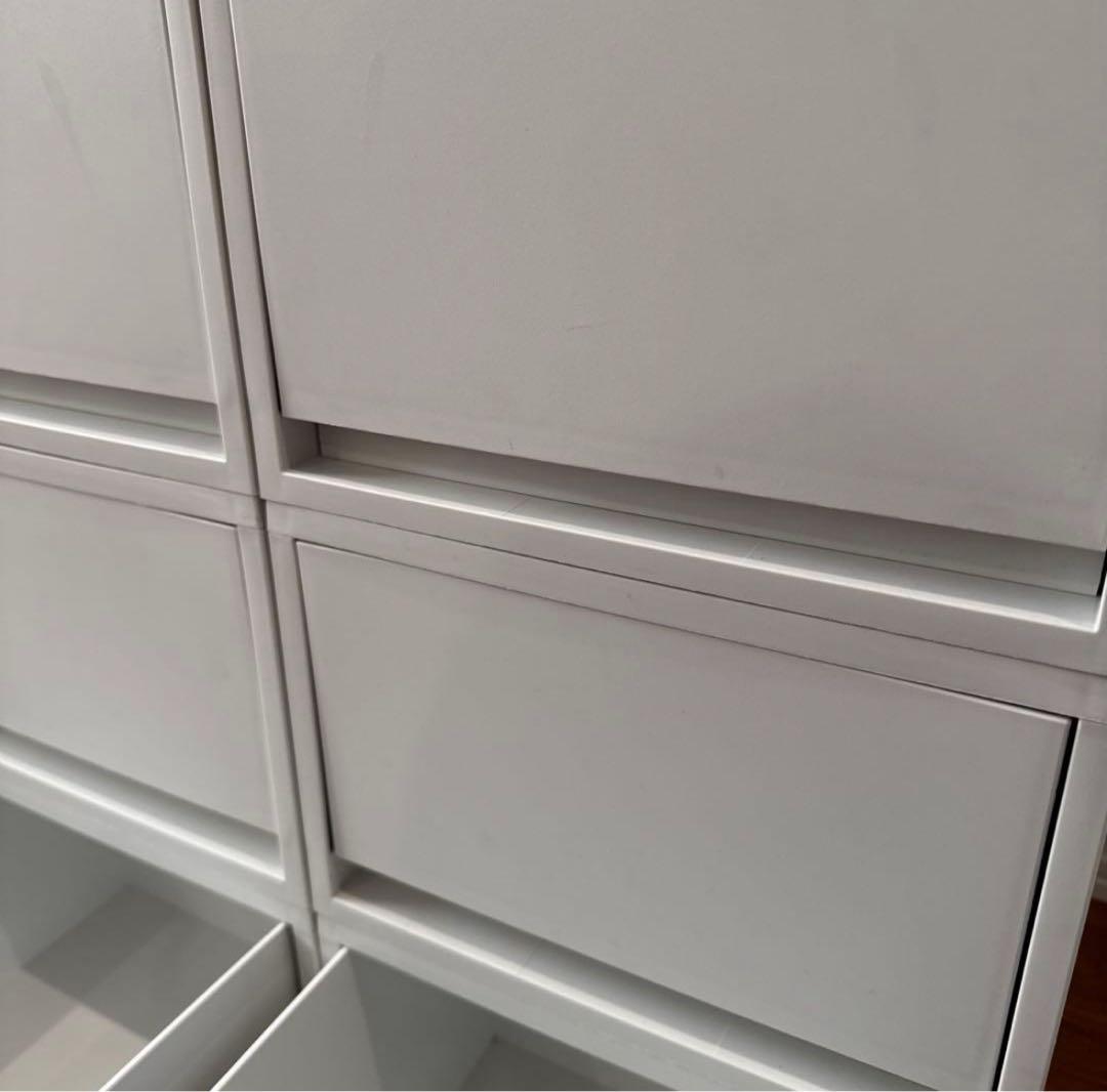 専用// 無印良品 ポリプロピレンケース・引出式・深型・ホワイトグレー