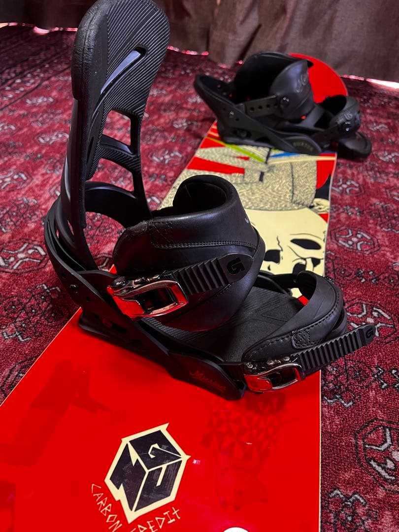 スノーボード 3点セット　GNU 150 /バートン　26.5cm