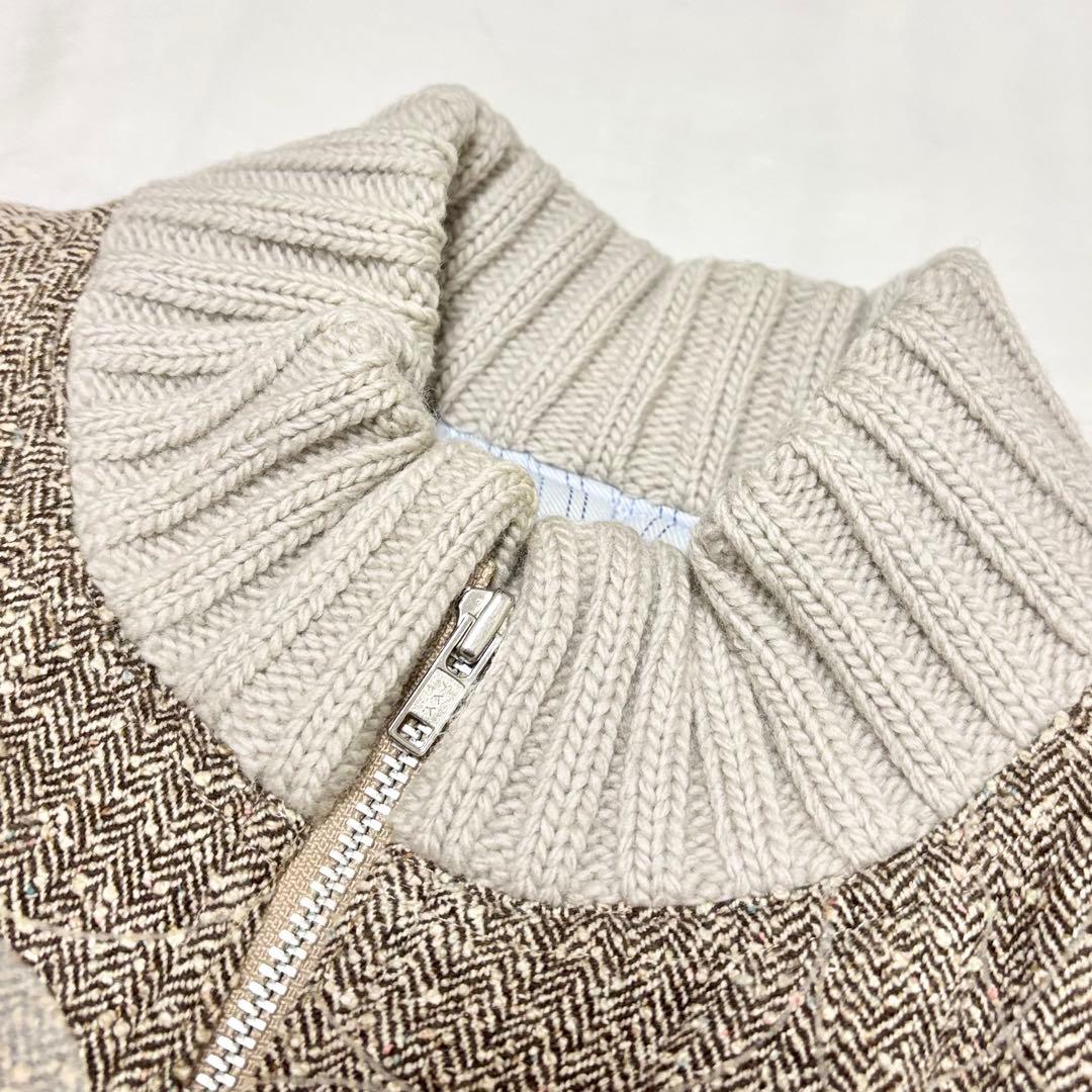 ミナペルホネン　circle ジップアップ中綿ブルゾン　ジャケット　アンゴラ