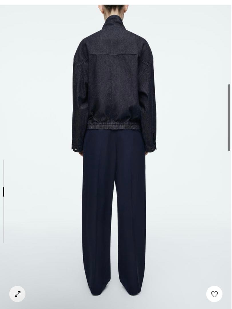 cos 25ss オーバーサイズデニムボンバージャケット