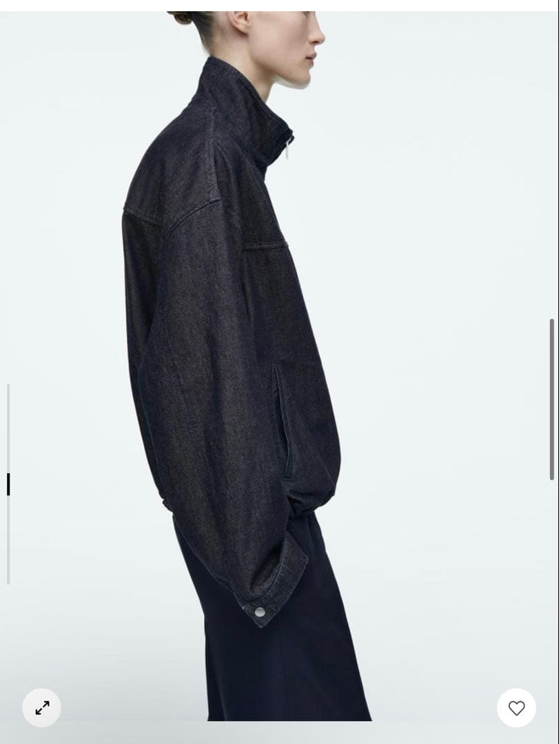 cos 25ss オーバーサイズデニムボンバージャケット