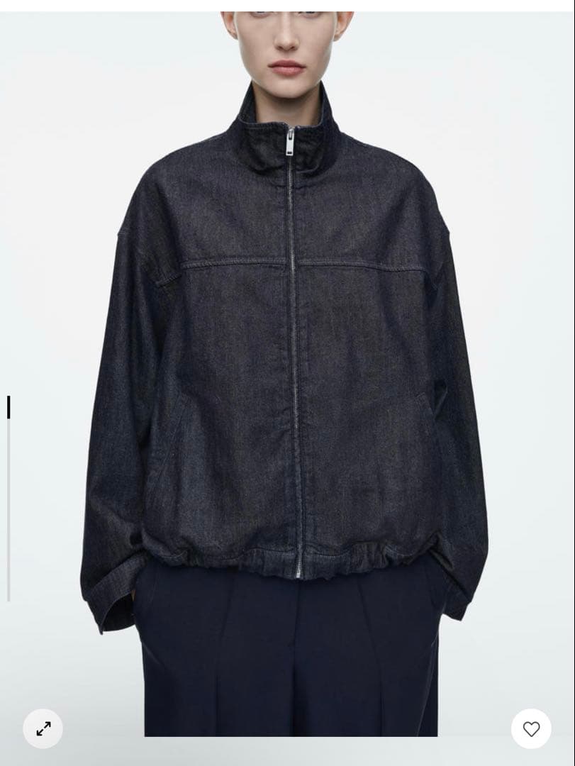 cos 25ss オーバーサイズデニムボンバージャケット