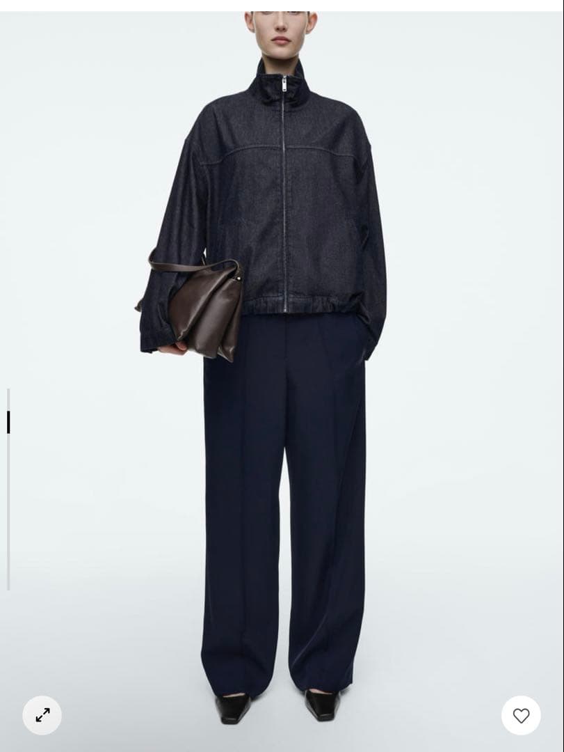 cos 25ss オーバーサイズデニムボンバージャケット