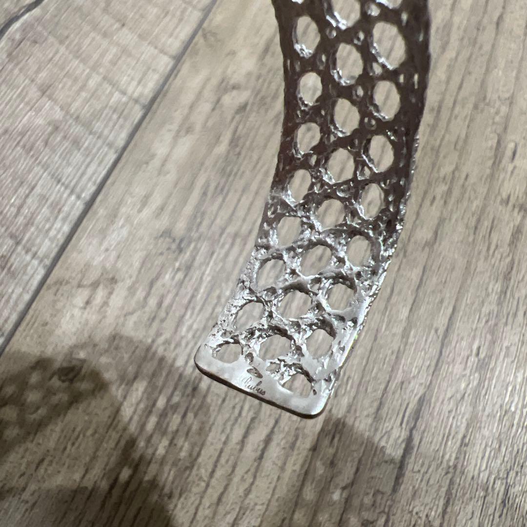 MAISON RUBUS レースバングル シルバー silver