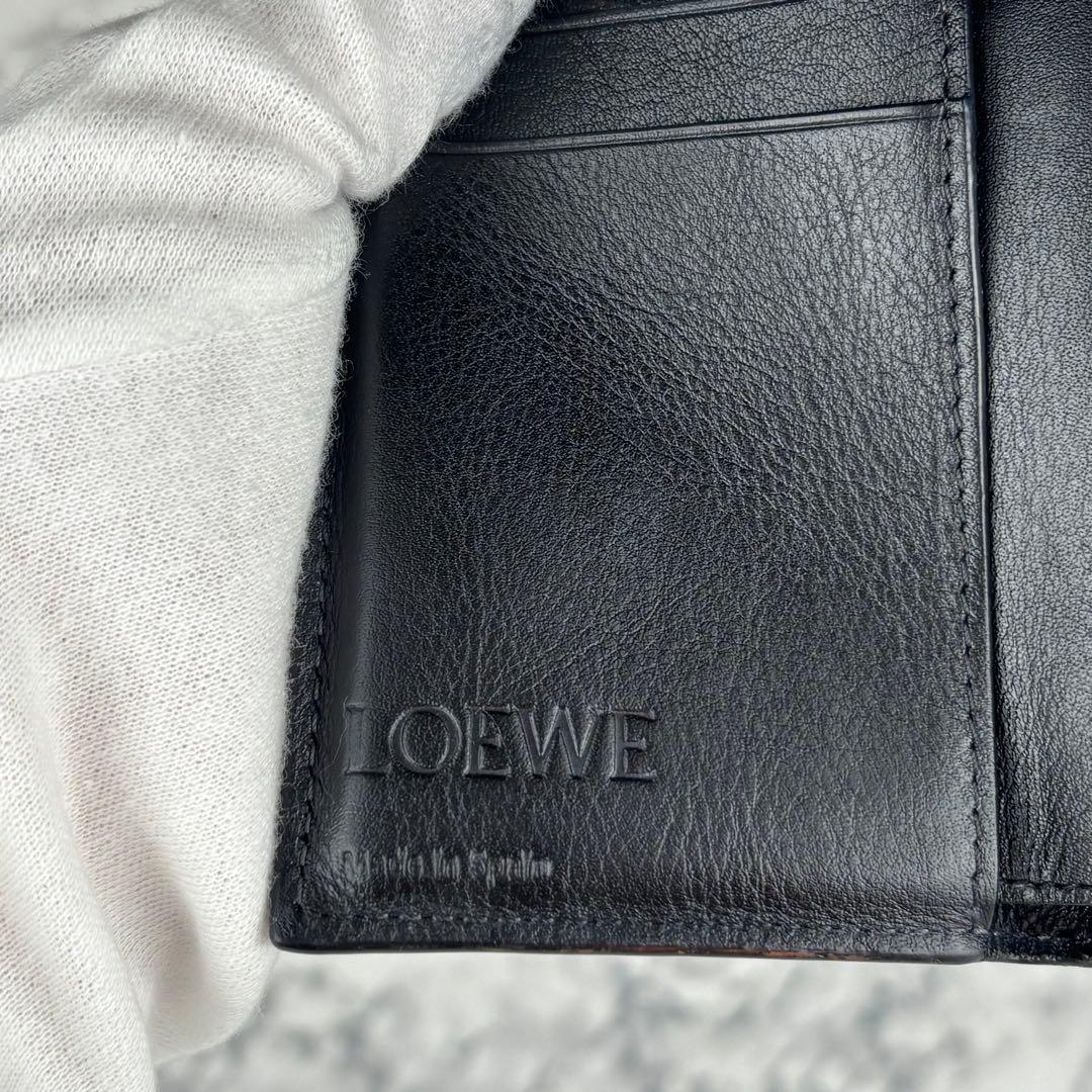 113 LOEWE アナグラム　トライフォールドウォレット　三つ折り財布