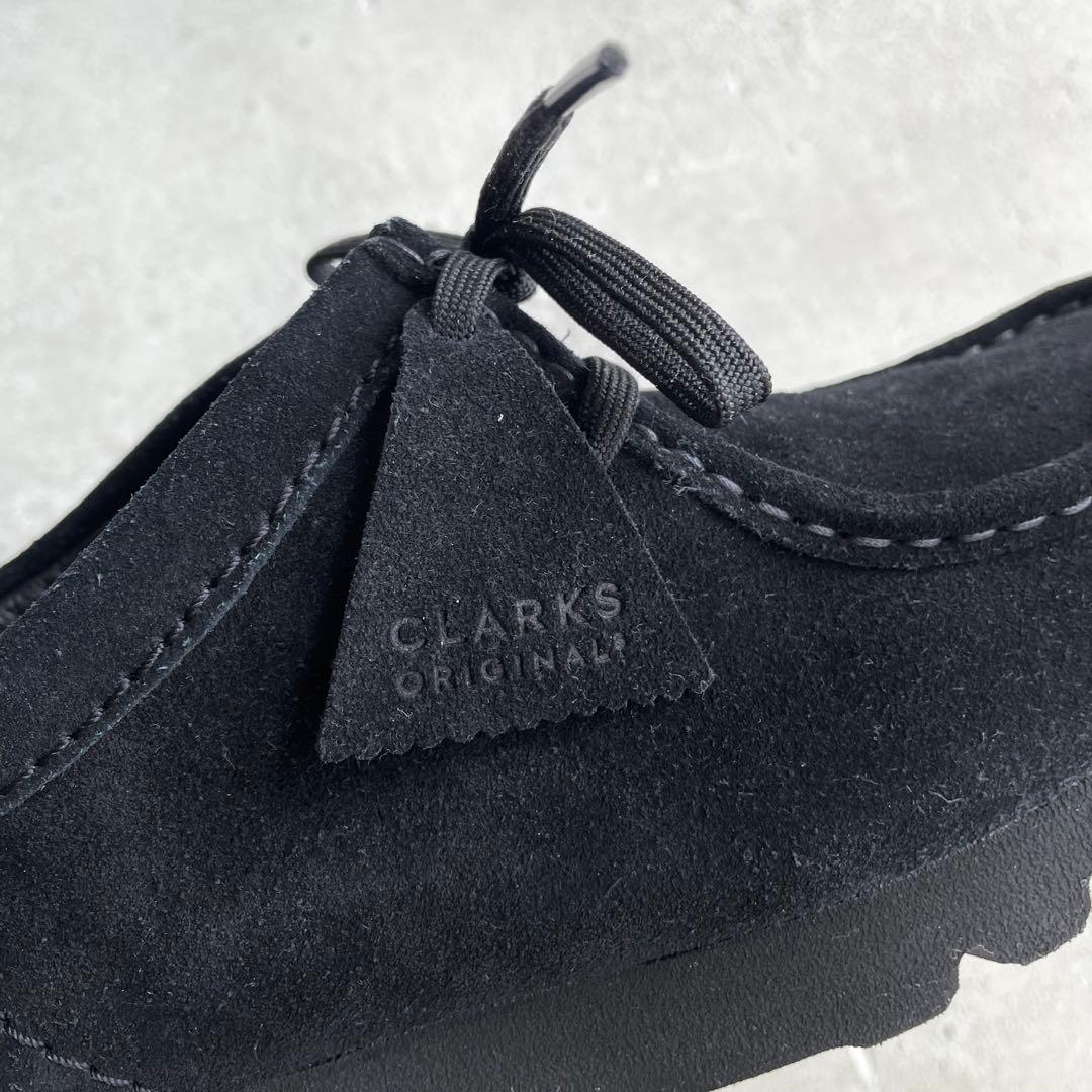 クラークス ワラビー ゴアテックス 黒 スエード 26.5 Vibramソール