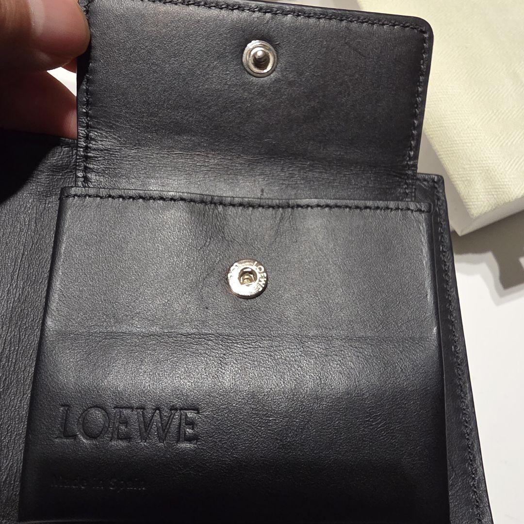 LOEWE 二つ折り財布 グレー