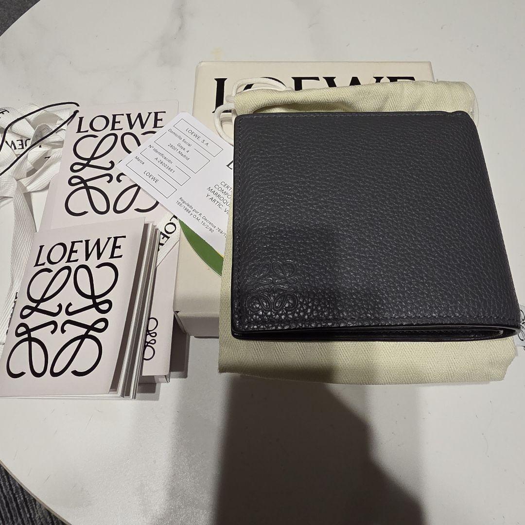 LOEWE 二つ折り財布 グレー