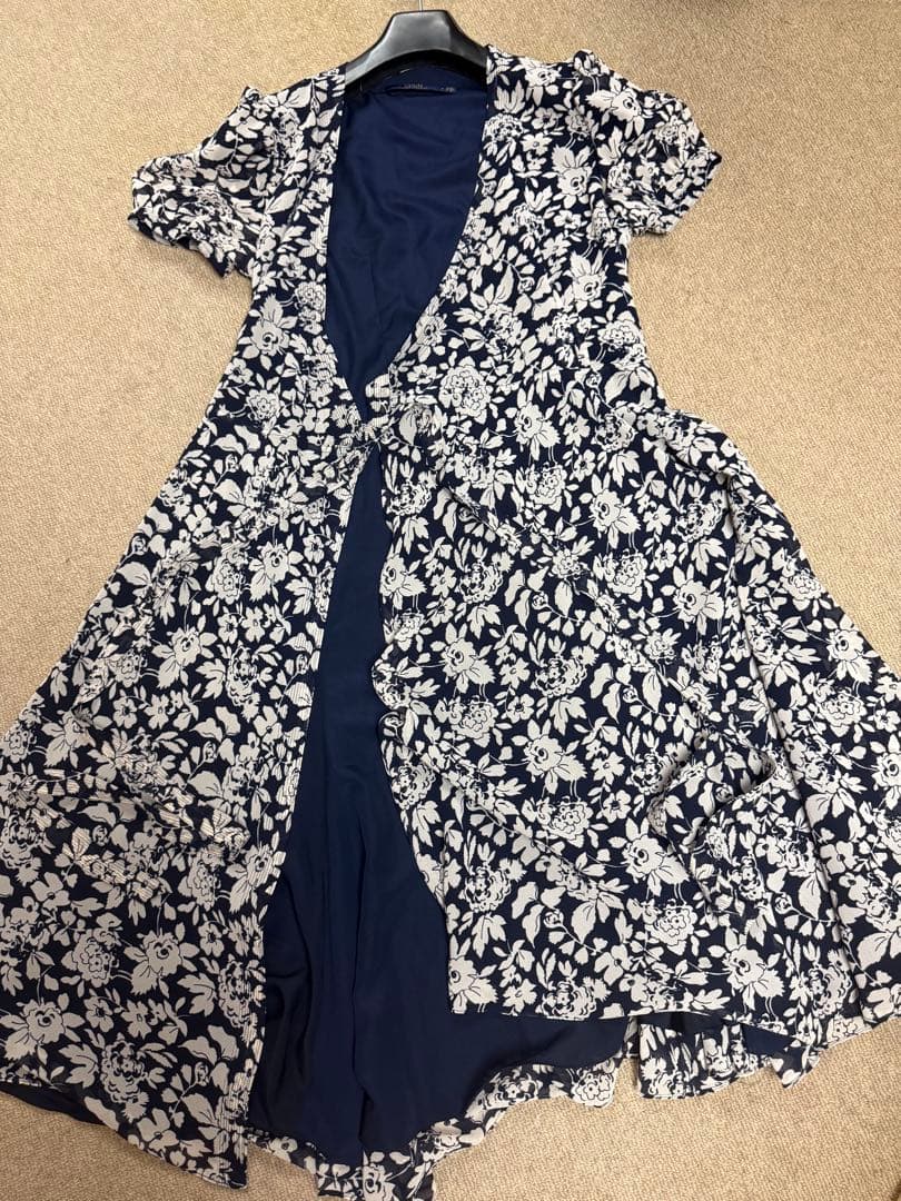 【期間限定値下げ】ポロラルフローレン　花柄　ラップカシュクールワンピース