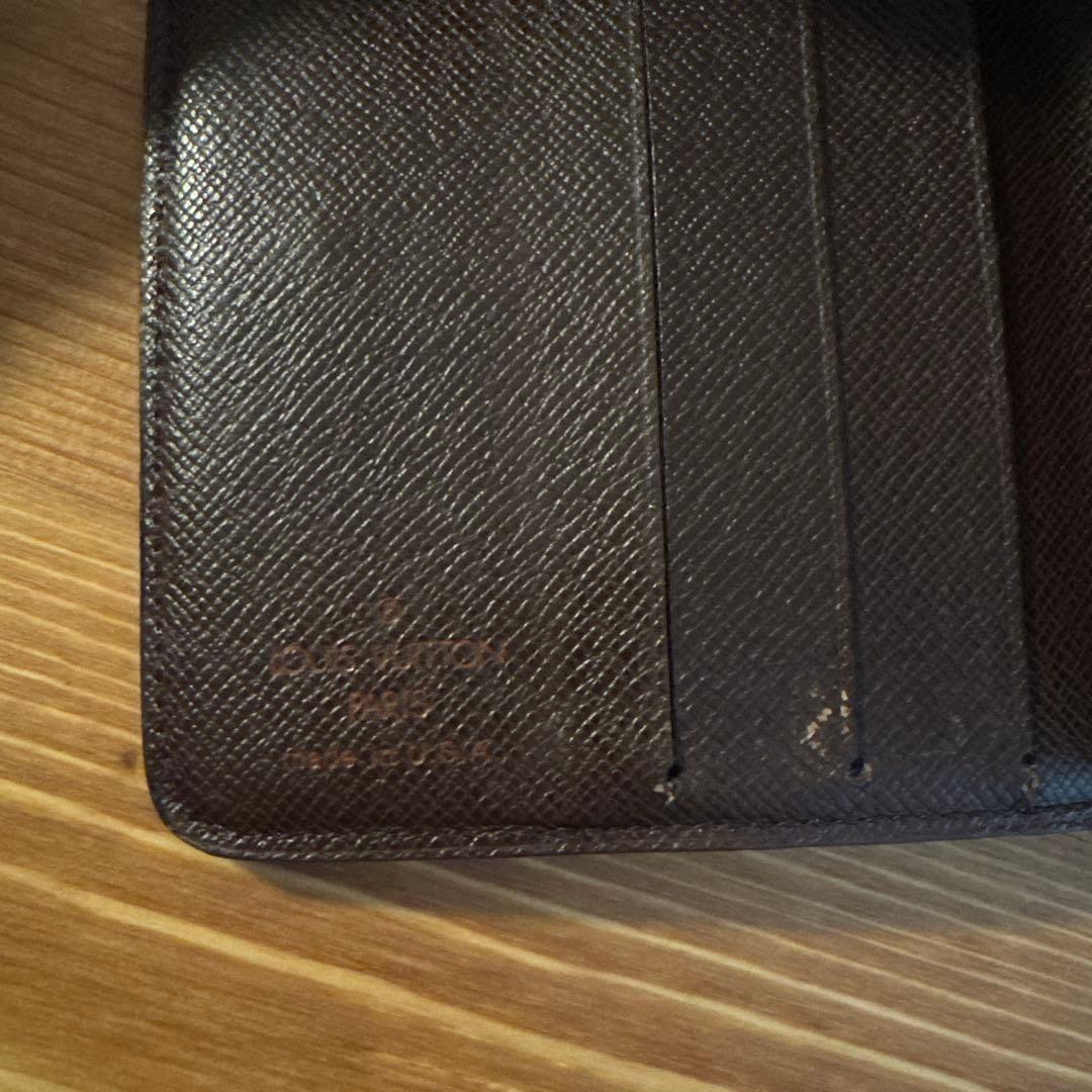 LOUISVUITTON ダミエ・エベヌ コンパクト・ジップ 折り財布