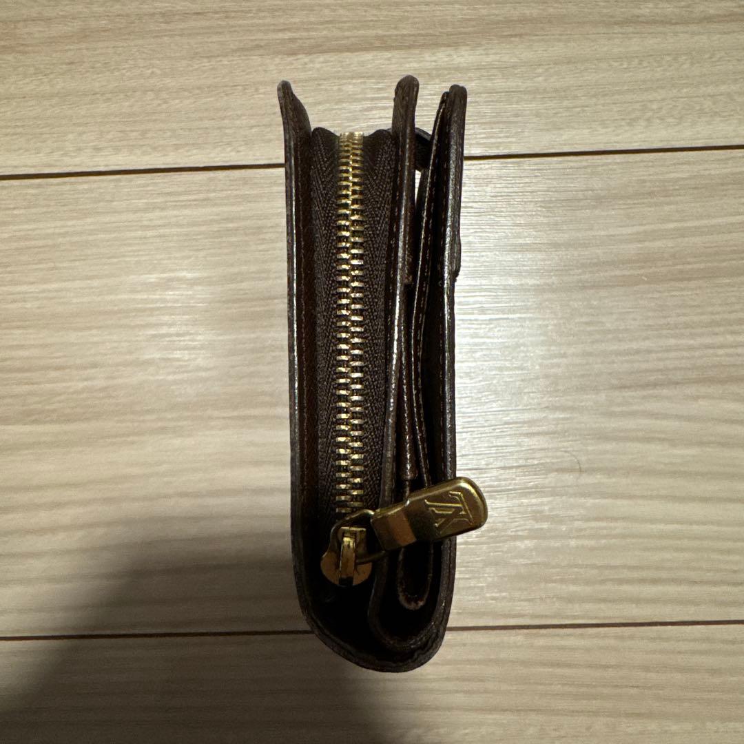 LOUISVUITTON ダミエ・エベヌ コンパクト・ジップ 折り財布