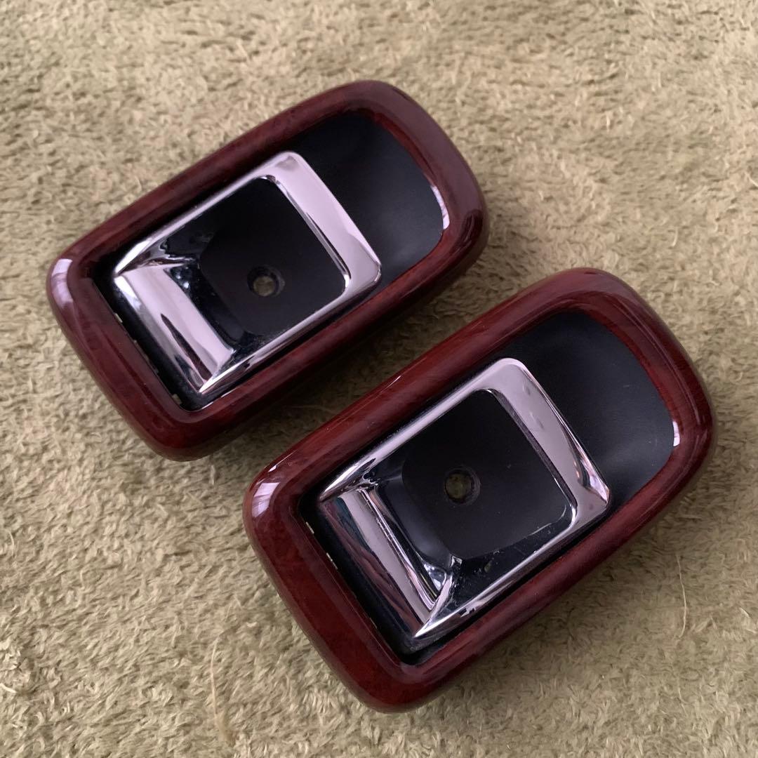 L700 ミラジーノ ウッド調 インナーハンドル ウッドパネル