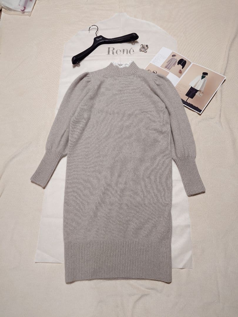ご予約品ですRene ❁ ルネ ラクーンWool Knit Dress 34