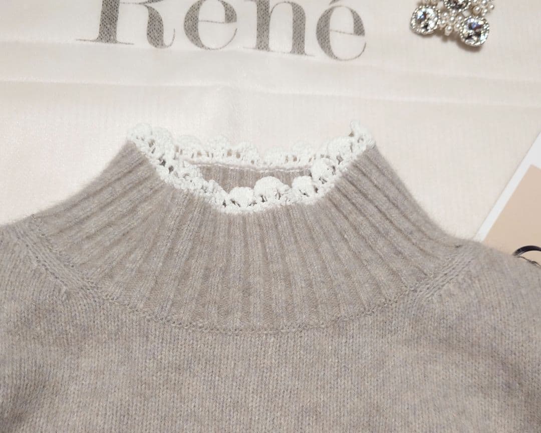ご予約品ですRene ❁ ルネ ラクーンWool Knit Dress 34