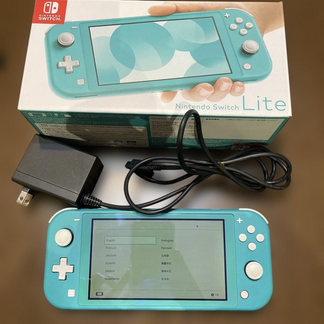 Nintendo Switch Lite ターコイズ 本体 充電器付き