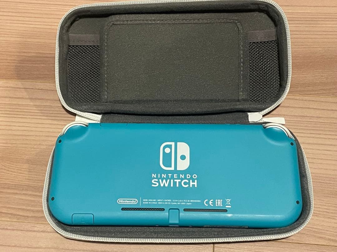ひ*ろ様 Nintendo Switch Lite ターコイズ ケース付き
