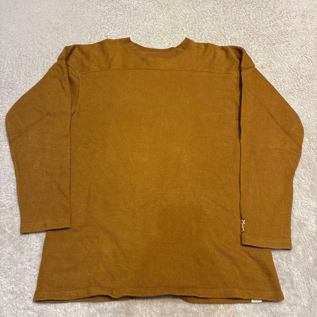 【最終値下げ】BONCOURA ブラウン長袖フットボールシャツ 42