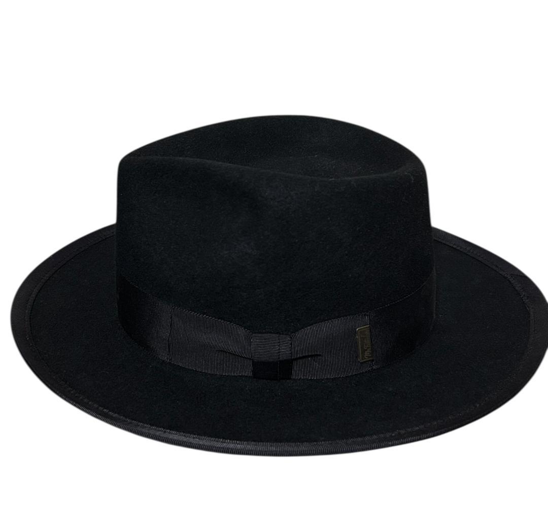 極美品☆Mr.FATMAN TWO DOLLAR 中折れハット L 黒