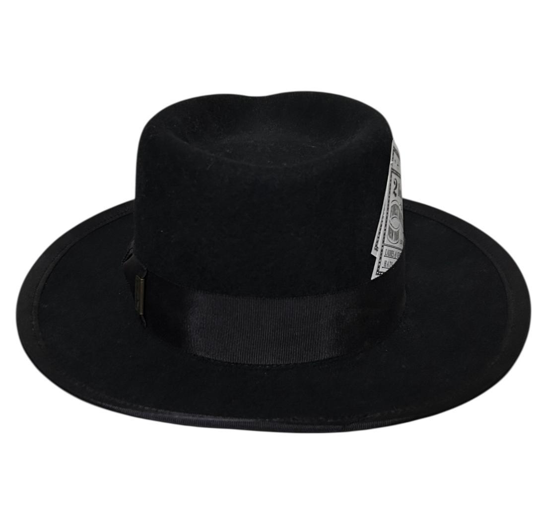 極美品☆Mr.FATMAN TWO DOLLAR 中折れハット L 黒