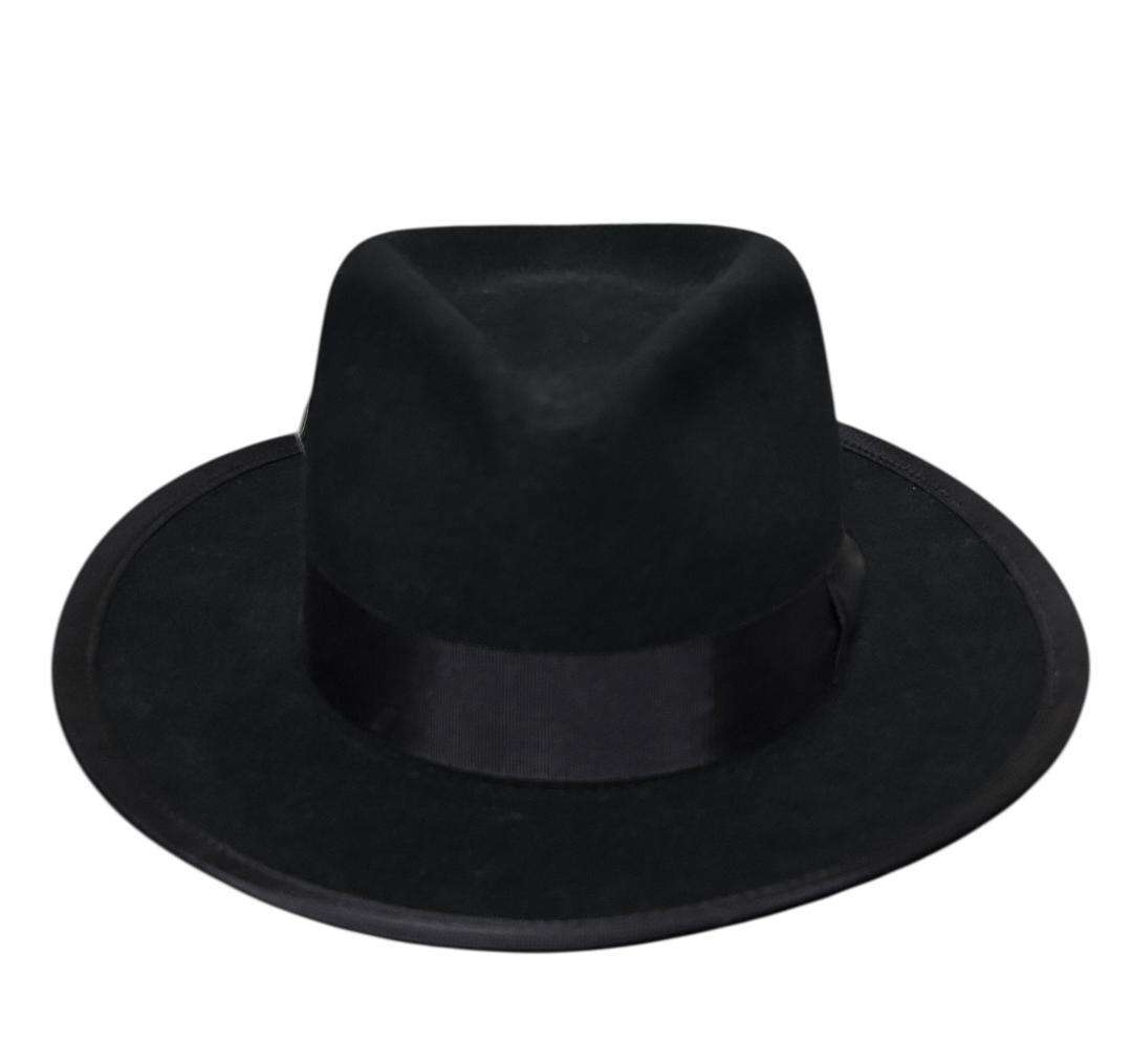 極美品☆Mr.FATMAN TWO DOLLAR 中折れハット L 黒