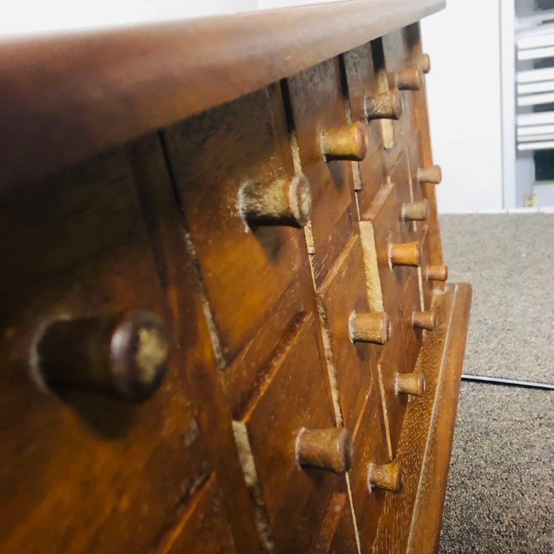 E69骨董品✨薬箪笥 アンティーク骨董 ビンテージ キャビネット 薬箱