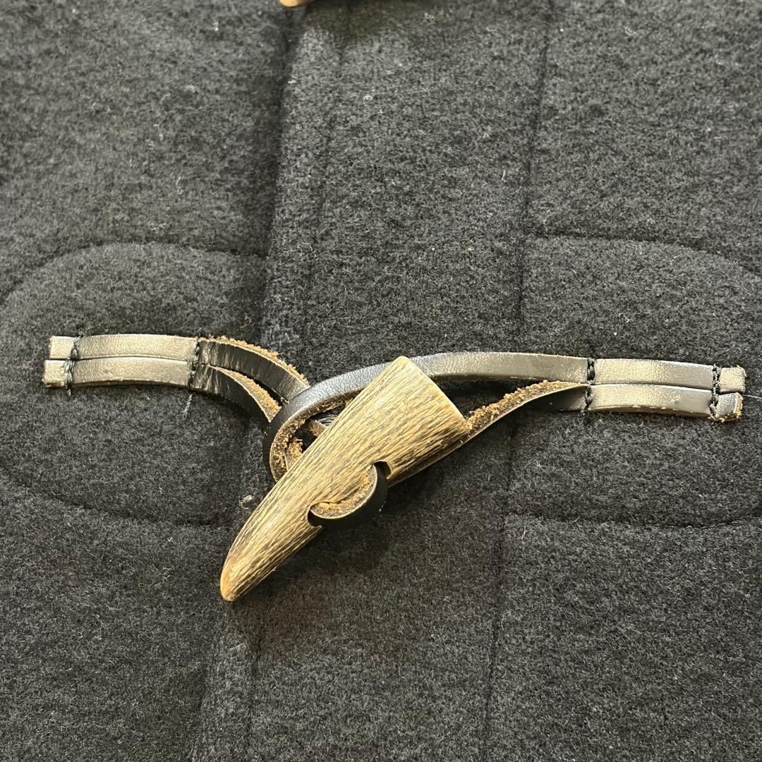 【美品】コムデギャルソンオム AD2009 ダッフルコート 裏地チェック 黒 S