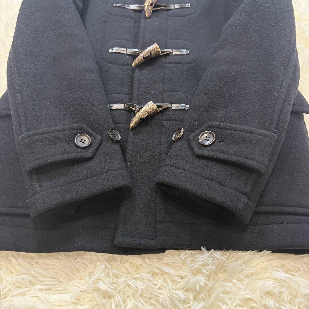 【美品】コムデギャルソンオム AD2009 ダッフルコート 裏地チェック 黒 S