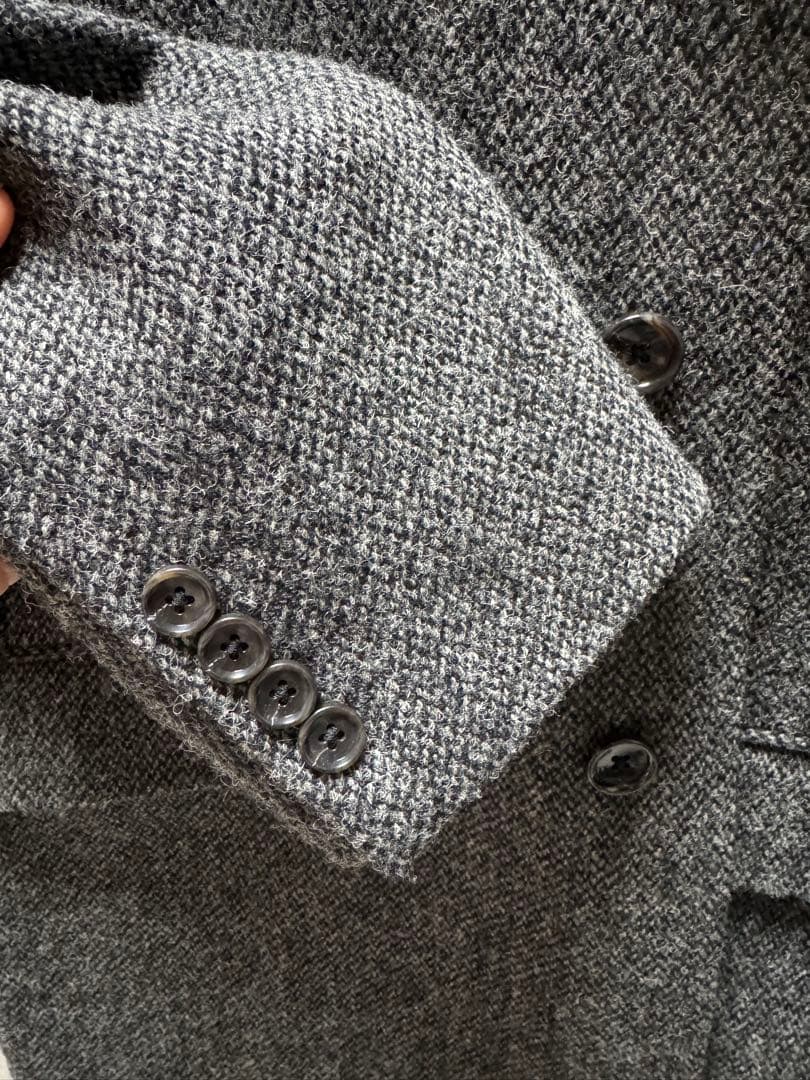 ハリスツイード　チェスターコート　L