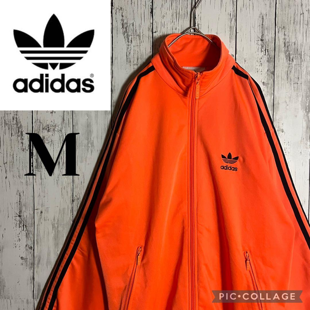 【人気】adidas 80sトラックジャケット刺繍ロゴ万国旗ファイヤーバードM