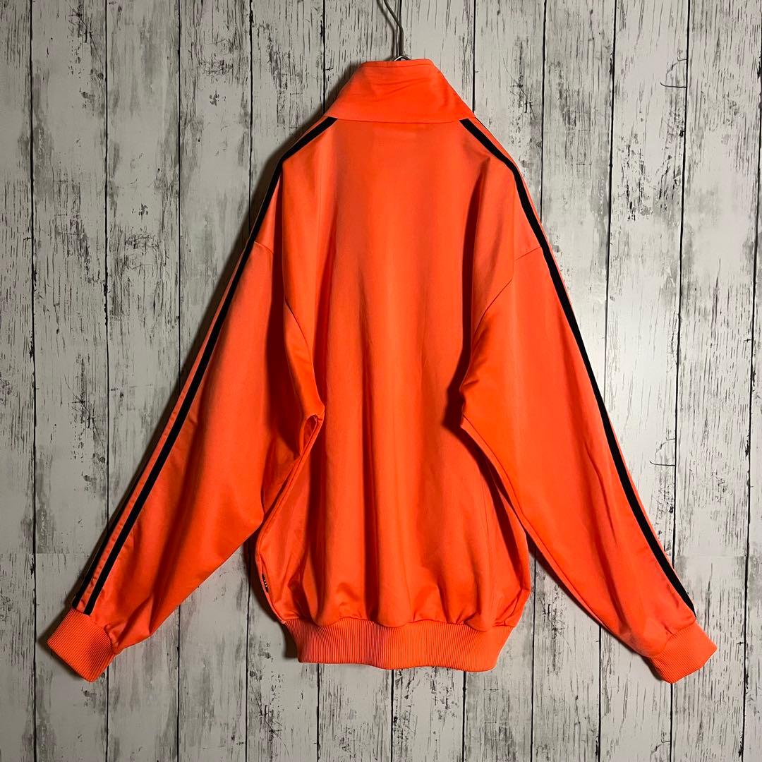 【人気】adidas 80sトラックジャケット刺繍ロゴ万国旗ファイヤーバードM