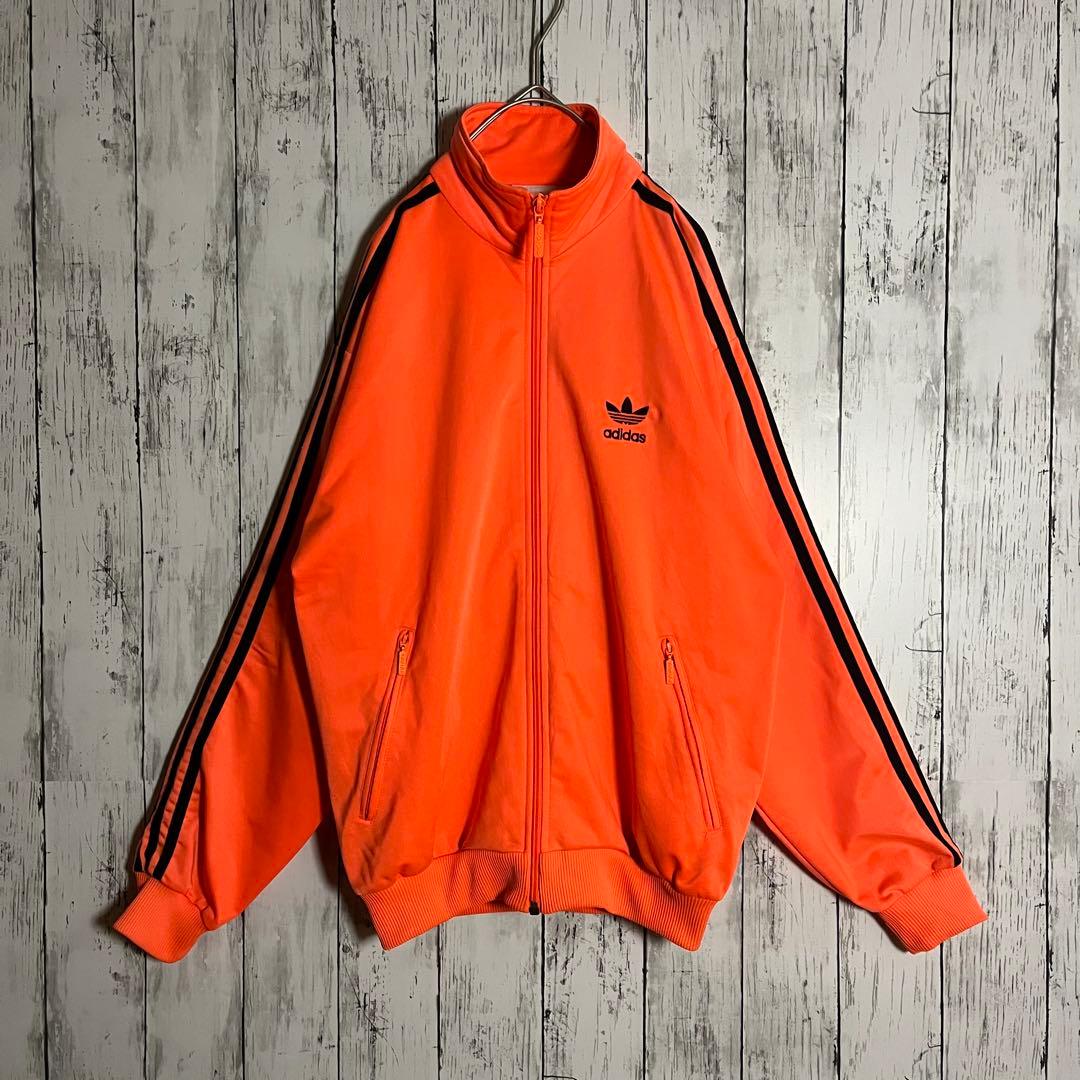 【人気】adidas 80sトラックジャケット刺繍ロゴ万国旗ファイヤーバードM